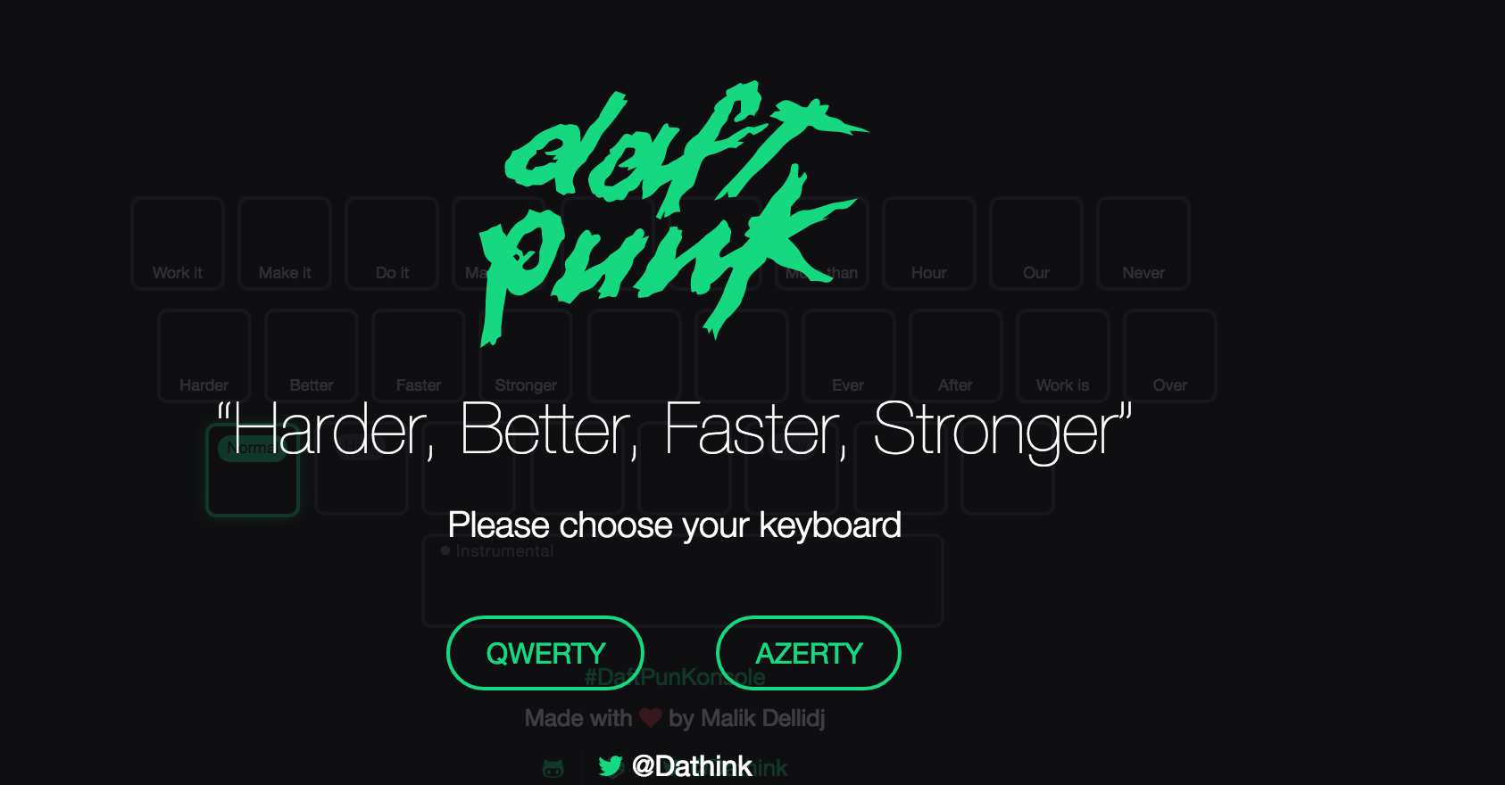Daft Punk Keyboard