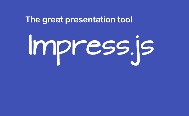Add Menu to Impress.js presentation