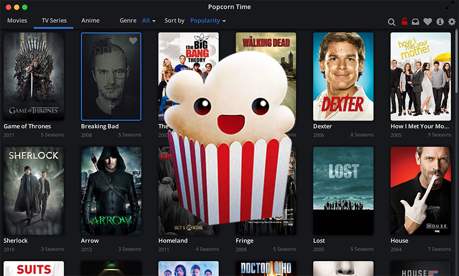 How to watch Movies and TV Series online for free [Popcorn Time]