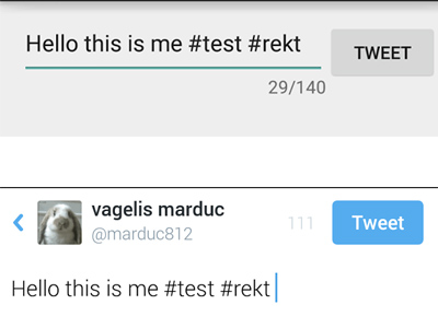 Use Twitter Intent to tweet