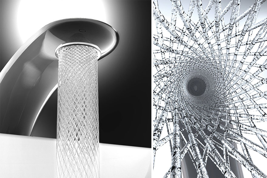 Student’s Faucet Design Saves Water By Swirling It Into Beautiful Patterns