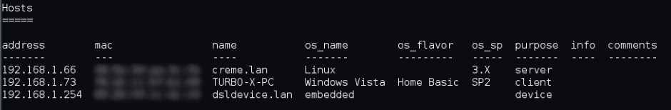 How to find the OS of a device on the network(3)