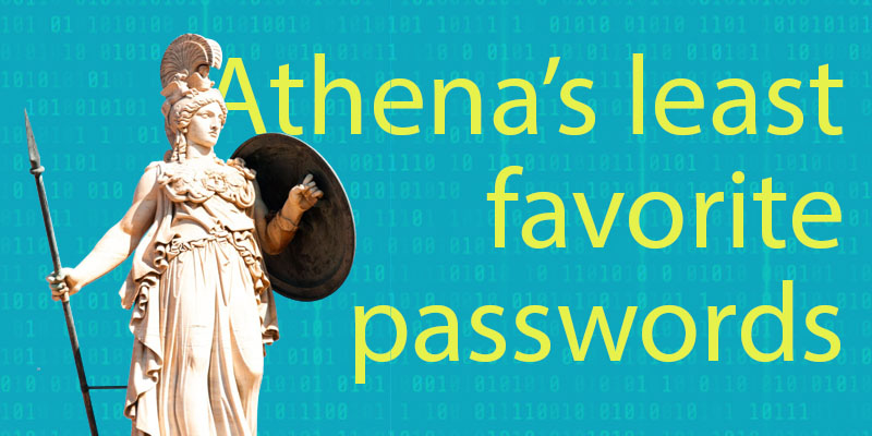 100 Most common Greek passwords